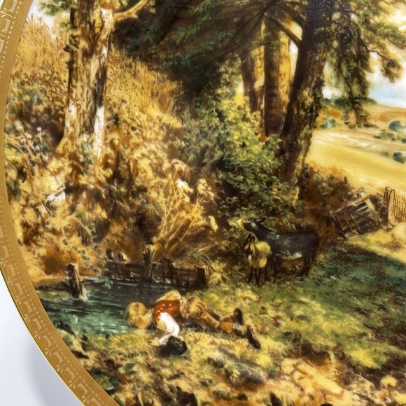 The Cornfield by John Constables Willow Classic  Vintage Plate Made In Ireland - Picture 3 of 12